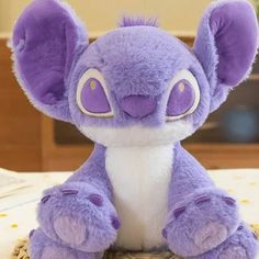 12 Inch Purple Kawaii Stitch Cute Plush Toy Doll for Girlfriend Best Friend Chil Purple Stitch Plush, Big Plushies Aesthetic, Purple Plushies, Big Plushies, Stitch Bear, Purple Stuffed Animals, Purple Stitch, Purple Gifts, Cute Stuffies