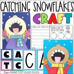 an art project for kids to make with snowflakes and crafting paper crafts