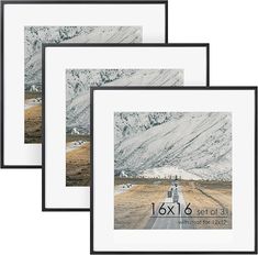 Amazon.com - FLYJOE 16x16 Metal Square Picture Frame For Wall With Mat For 12x12, 16''x16'' Aluminum Photo Frames With Tempered Glass, Minimalist Modern Poster Frame Horizontally Vertically Set of 3, Black Square Picture Frame, Modern Poster, Minimalist Modern, Photo Frames, Poster Frame, Modern Minimalist, Picture Frame, Basement, Tempered Glass