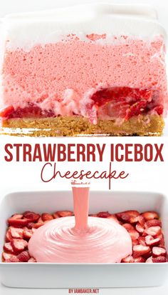 Strawberry Icebox Dessert, No Bake Classic Woolworth Cheesecake, No Bake Woolworth Icebox Cheesecake, Food For A Memorial Service, Jello Dessert Ideas, Box Cheesecake Recipes, Woolworths Famous Icebox Cheesecake, Cheesecake With Pudding, Jello Cheesecake Recipes