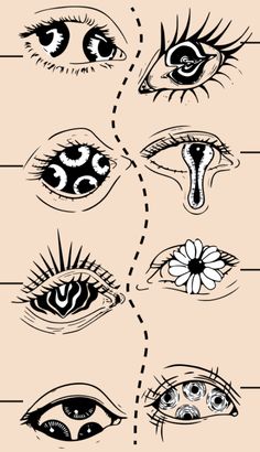 an image of different types of eyes