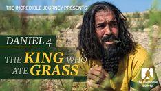 a man with long hair and beard standing in the grass