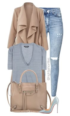 "Everyday Style" by highfashionfiles ❤ liked on Polyvore featuring H&M, Isabel Marant, Balenciaga and Christian Louboutin Looks Jeans, Outfit Casual, Outfits Casuales, Ripped Jeans, Look Fashion, Autumn Winter Fashion, Chic Outfits