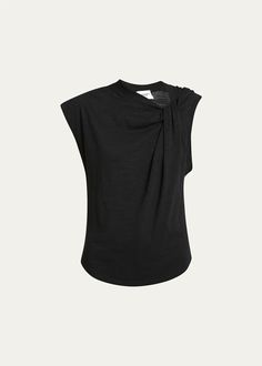 Etoile Isabel Marant Naydali Asymmetric Blouse - Bergdorf Goodman Asymmetric Blouse, Etoile Isabel Marant, Asymmetrical Blouse, Asymmetrical Neckline, Bow Blouse, Bergdorf Goodman, Hip Length, Top Designers, Black Blouse