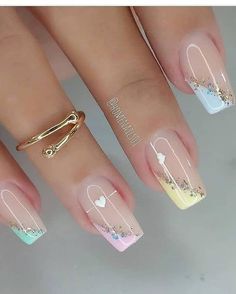 Nailart Tutorial, Fancy Nails Designs, Trendy Nail Art, Short Acrylic Nails Designs, Elegant Nails, Classy Nails, Pretty Acrylic Nails, Fancy Nails, Chic Nails