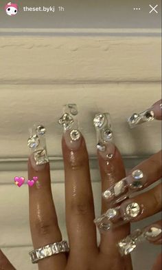 Euphoria Nails, Drip Nails, Really Cute Nails, Pearl Nails, Nails Only, Jelly Nails, Gem Nails