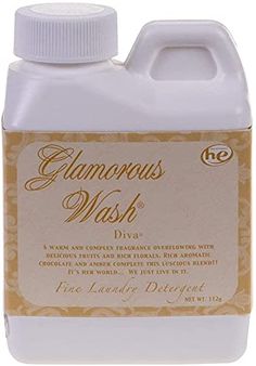 a gallon of glamous wash on a white background