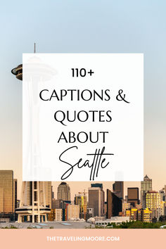 Top 110 Seattle Captions for Instagram Travel Enthusiasts Washington Nature, Seattle Rain, Vacation Captions