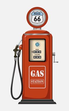 an old fashioned gas pump with the number 66 on it's front and side