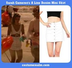 Sarah Cameron's A Line Denim Mini Skirt