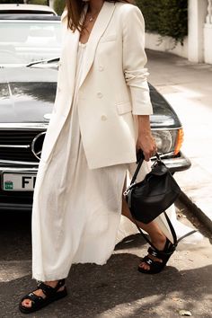 White Blazer Outfits, White Coat, Blazer Outfits, White Blazer, Inspiration Mode