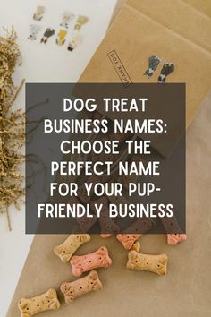 dog treats with the words dog treat business names choose the perfect name for your pup - friendly business