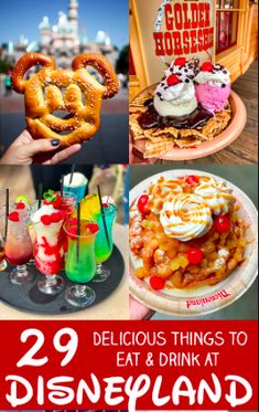 the disneyland food and drink guide includes delicious things to eat and drink