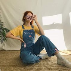 Denim Aesthetic, Aesthetic Outfits Vintage, Cute Fall Outfits, Character Outfits, Light Denim, College Outfits