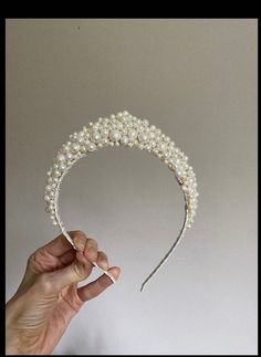 Lilly Freshwater Pearl Tiara, Bridal Hair Accessories, Wedding Headband, Hairpiece, Headpiece, Hair Adornment, Hair Jewellery - Etsy Wedding Pearl Headpiece, Bridal Headband With Veil, Pearl Headpiece Wedding, Pearl Bridal Headpiece, Wedding Hair Up, Pearl Headpiece, Pearl Bride, Bride Headband, Pearl Tiara