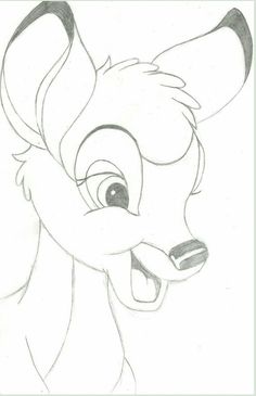 a drawing of a deer with its mouth open