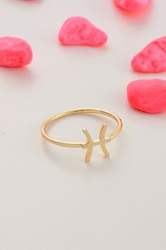 14k 18k 10k Solid Gold Pisces Zodiac Sign Ring, Minimalist Astrology Stacking Ring, Valentines Day Gift for Girlfriend, Horoscope Jewelry Pisces is the last sign of the zodiac and is a culmination of all the other signs. Our zodiac rings are perfect choice for a Christmas, Mother's Day, valentine's day, birthday, wedding, anniversary, graduation, engagement, bridesmaid, and best friends gift. It's a good way to show appreciation to your mom, girlfriend, wife, grandmother, grandchildren, daughter Horoscope Jewelry, Pisces Ring, Valentines Day Gift For Girlfriend, Pieces Zodiac, Picese Zodiac, Pisces Zodiac Sign, Zodiac Rings, 10k Gold Ring, Ruby Diamond Rings