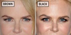 Brown Mascara Vs Black, Nicole Kidman Makeup, Mascara And Eyeliner, Colored Mascara, Aphrodite Aesthetic, Eyeliner Color, Beauty Spells, Beauty Words, Brown Mascara