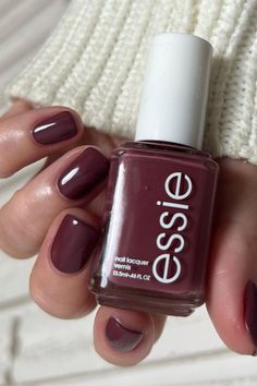 #Essie #EssieLove #EssiePolish #EssieNails #Nails #NailDesign #WinterNails #Miami #MiamiBeauty #BeautyStore #BeautyMiami #BeautyStoreMiami #CosmeticsMiami #MiamiCosmetics #NewCoBeauty Essie Angora Cardi, Nails Essie, Essie Nail Polish, Essie Nail, Autumn Nails, Nail Sizes, Fancy Nails, Mani Pedi, Nail Lacquer