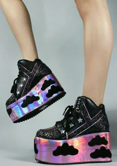 Sepatu Air Jordan, Sepatu Platform, Goth Shoes, Cute Shoes Heels, Funky Shoes, Chunky Shoes, Fancy Shoes, Hype Shoes