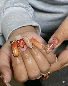 Hard Nails, Drip Nails, Colored Acrylic Nails, Her Nails, French Acrylic Nails, Short Square Acrylic Nails