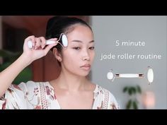 Quick 5 minute jade roller routine (follow along) - YouTube Jade Roller Routine, Roller Tutorial, Roller Routine, Jade Roller, Tutorial Video, Gua Sha, Dermatology, Girly Things, Beauty Tips