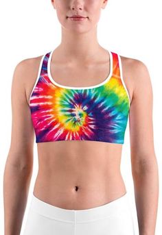 Tie Dye Swirl Sports bra– GearBunch Mother Day Wishes, Legging Outfits, Vibrant Purple, Womens Leggings, Tie And Dye, Employee Gifts, Best Leggings, Black Sports Bra, Sport Bra