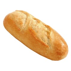 a loaf of bread on a white background