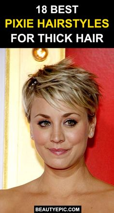 Thick Hair Pixie Cut, Haircut Pixie, Cute Pixie Haircuts, Hairstyles For Thick Hair, Thick Hair Cuts, Pixie Haircut For Thick Hair, Short Hairstyles For Thick Hair, Very Short Hair