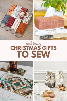 christmas gifts to sew with text overlay