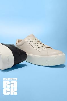 Fall shoe shopping? Go with a color that goes with everything, like this super-cute sneaker from Vince. Choose black or white...or both!​ Fall Shoe, Shoe Shopping, White Platform, Cute Sneakers, Platform Sneaker, Fall Shoes, A Color, Modern Style