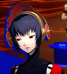 an anime character wearing headphones and looking at something in front of her with the caption melts talk