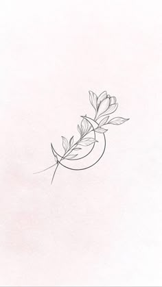 Quelle: Weheartit Luna Moon Tattoo, Flower Moon Tattoo Designs, Flower And Moon Tattoo, Flower Minimalist Tattoo, Mini Flower Tattoos, Flower Moon Tattoo, Moon And Flower Tattoo, Fineline Tattoo Minimalist, Moon Flower Tattoo