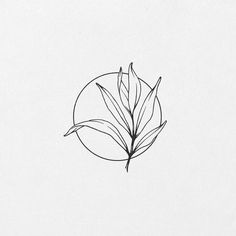 a black and white drawing of a leaf