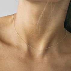 Cable Link Chain 0.8 mm Thin Dainty High Polished Necklace - J F W Simple Chain Necklace, Chain Layering, Dainty Chain Necklace, Simple Chain, Dainty Chain, Solitaire Necklaces, Necklace Simple, Necklace Wedding, Delicate Chain