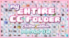 the title for my entire c'folderr, with many different items on it