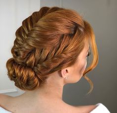 Red Head Updo, Cute Hair Looks, Bridal Hair Inspiration, Really Long Hair, Light Hair Color, Fancy Hairstyles, Creative Hairstyles, Hairdo For Long Hair, Red Head