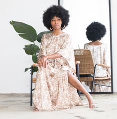 Melanin Goddess Kaftan Dress - Izzy & Liv Style Hacks, Keep It Cool, Dress Drape, Women Boxing, Kaftan Dress, Favorite Jeans, Satin Finish, Dress Collection, Long Sweatshirt