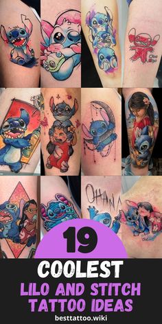 the top ten coolest lilo and stitch tattoo designs for girls on their arms