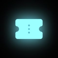 a black background with a blue glow in the middle and two buttons at the bottom