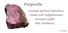 Purpurite Crystal Encyclopedia, About Crystals, Natural Philosophy, Gemstone Properties, Spiritual Crystals, Crystals Healing, White Witch, Gemstone Meanings