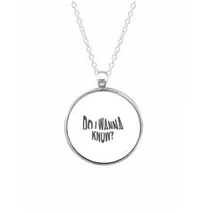 Get ready to show off your love for Arctic Monkeys with our Do I Wanna Know necklace! Available in heart or circle shape, this necklace is made from zinc coated aluminium for a durable and stylish look. 
 Want to make it even more personal? Opt for optional engraving on the reverse side for a truly unique touch. It's the perfect gift for any die-hard Arctic Monkeys fan! 
 With free worldwide shipping and a tree planted for every order, you can rock out with your new necklace guilt-free. Designed and hand-printed in the UK, you'll be supporting a small business while looking great doing it. Don't miss out on this must-have accessory! Do I Wanna Know, Circle Shape, Die Hard, Arctic Monkeys, Guilt Free, Hand Print, Monkeys, A Tree, Heart Necklace