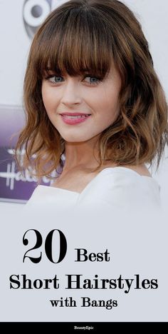 Glam Hairstyles For Short Hair With Bangs, Updo Short Hair With Bangs, Best Hairstyles With Bangs, Sholder Length Girl Haircut With Bangs, Women’s Short Hair With Bangs, Formal Hairstyles For Short Hair With Bangs, Medium Short Hair With Layers And Bangs, Bridesmaid Hairstyles For Medium Length Hair, Updos For Medium Length Hair With Bangs