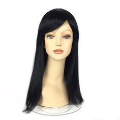 "Welcome to Funtasy Wigs - Premium quality theatrical Halloween costume / cosplay wigs. Great looking \"The Incredilble - Violet\" character costume wig for tweens & teens Production Type: Custom Design / Funtasy Exclusive Recommended Age: 13 & Up Color: Black Material: Deluxe Synthetic Wig Fiber Cap Size: 21\" One Size Fits Most Comfort Stretch Cap with Adjustable Sizing Straps Condition: NEW Ready to Wear: Yes, just shake n' go and light brushing to get desired style etsy Price: $30" Violet Character, Good Guy Doll, Character Halloween Costumes, Wavy Style, Quality Wigs, Wig Caps, Layered Fashion, Halloween Party Costumes, Costume Wigs