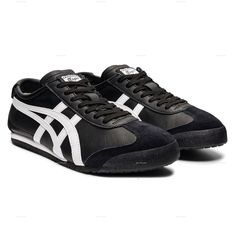 #ad Premium Quality Authentic Onitsuka Tiger MEXICO 66 1183C102 001 BLACK WHITE, Fashion Mens Shoes Onitsuka Tiger Mexico 66 Black, Mexico 66 Onitsuka, Pin Up Shoes, Tiger Shoes, Harrods London, Black Tigers