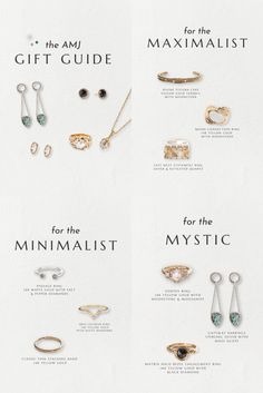 Jewelry Magazine Layout, Must Have Jewelry Pieces, Jewelry Information, Jewelry Infographic, Jewelry Marketing, Jewelry Content, Gift Guide 2022, Jewelry Guide, Minimalist Maximalist