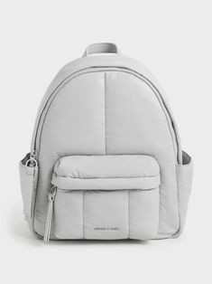 Sophisticated Backpack, Bags 2022, Ladies Bags, Light Backpack, Ribbed Dress, Pack Your Bags, Charles Keith, Grey Colour, Making Waves