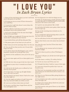 i love you in zach byzann lyrics on the back of a poster