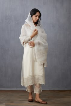 Organza Kurti, Organza Kurta, Kurta Pants, White Kurta