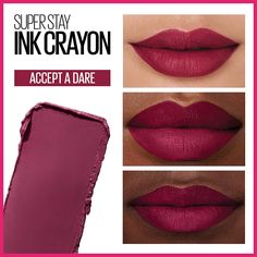 Maybelline Super Stay Ink Crayon, Maybelline Superstay Ink Crayon, Lipstick Ideas, Crayon Lipstick, Makeup Artist Kit